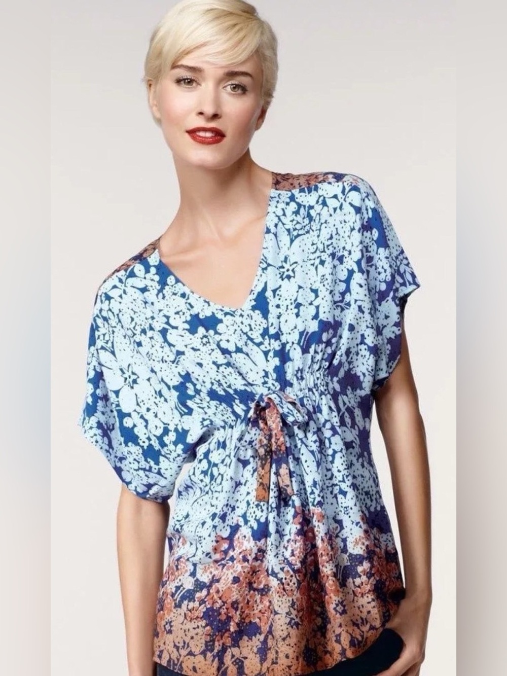 CAbi ombré Floral Blouse